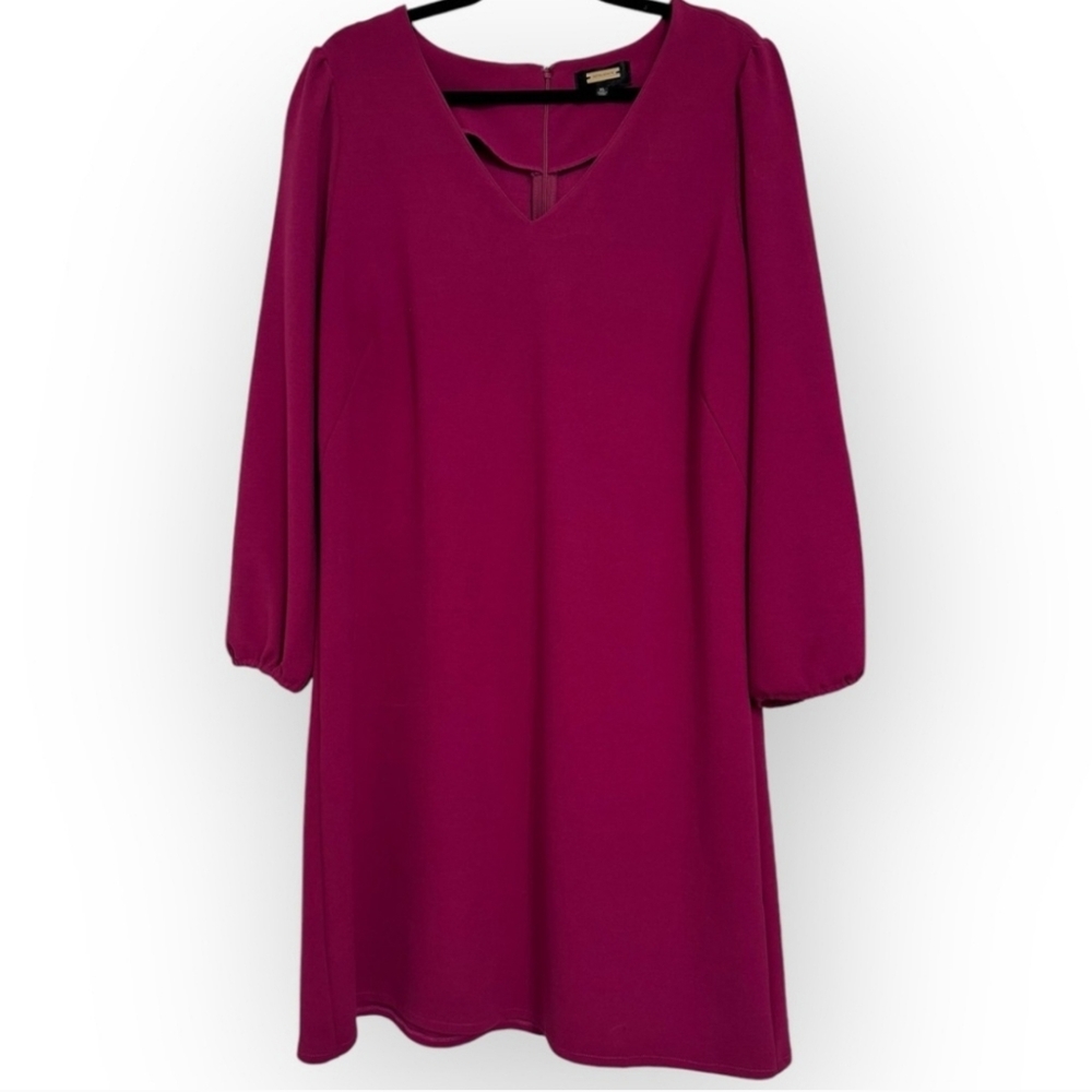 ALEXIA ADMOR Shift Dress, XL, Raspberry - Picture 7 of 14